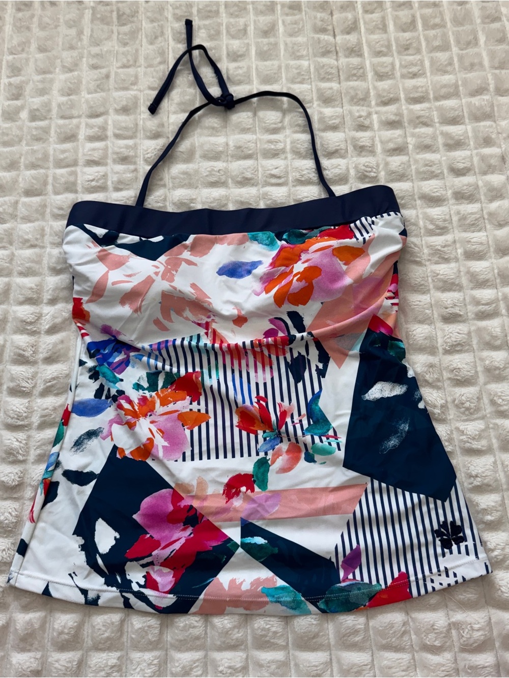 NEW Hapari Large Bandeau Tankini Swim Top ~ UPF Removable Straps